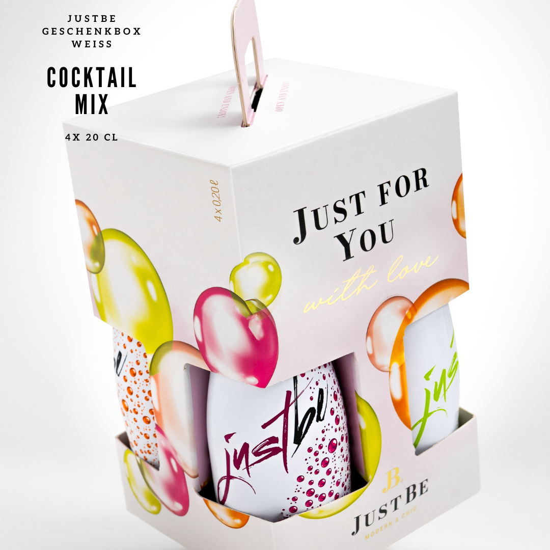 JustBe Mix - gift set of 4 in white