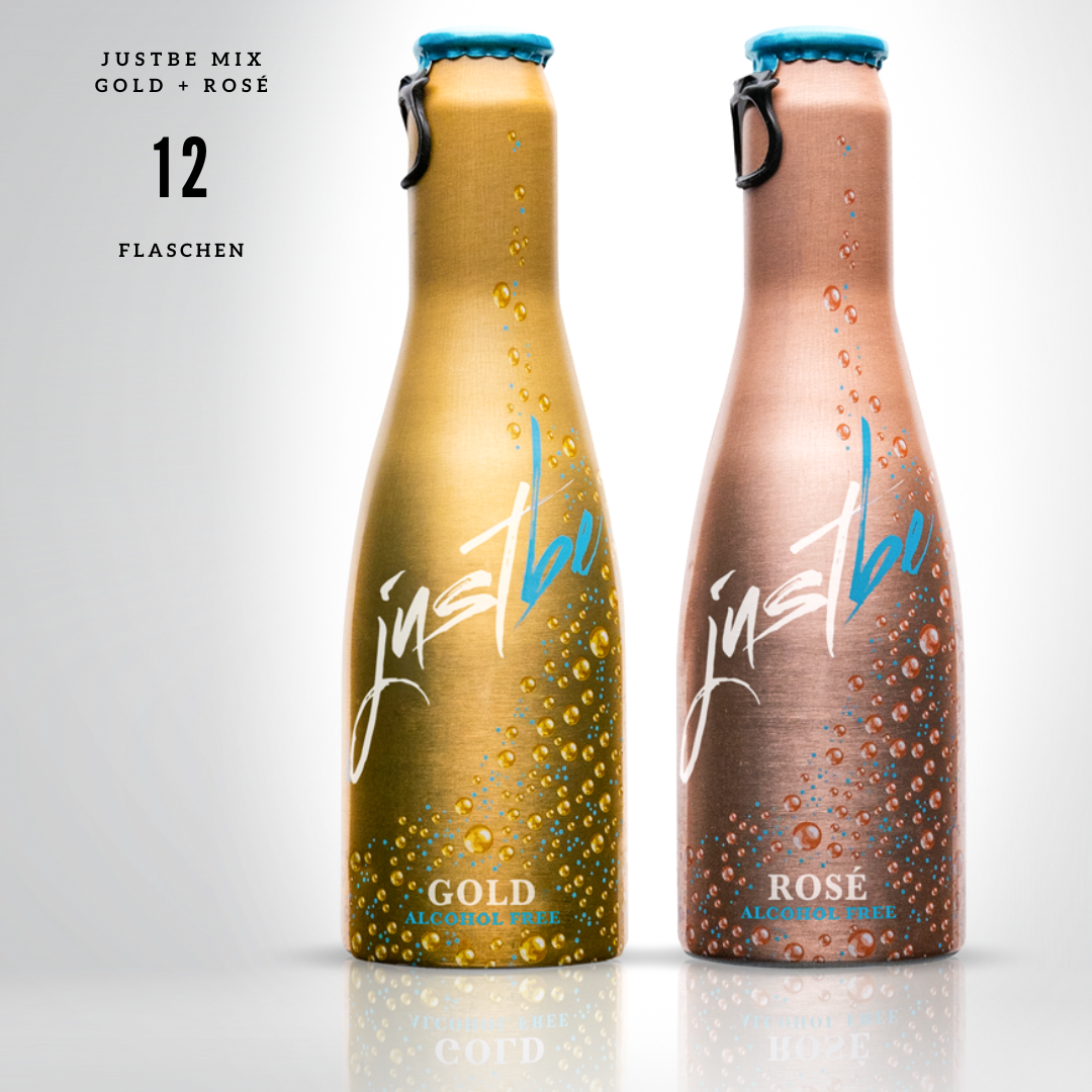 JustBe Gold & Rosé 🆓 alcohol-free in the mix