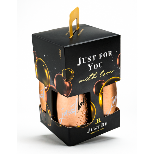 JUSTBE Rosé - gift set of 4 in black