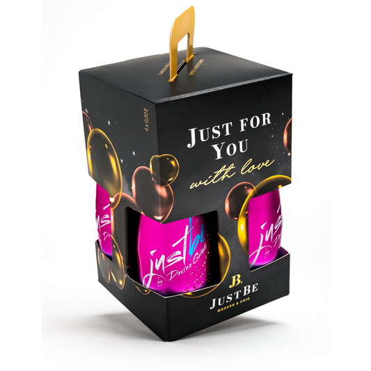 JustBe Rosé Davina Geiss 🆓 alkoholfrei - Geschenkbox in schwarz